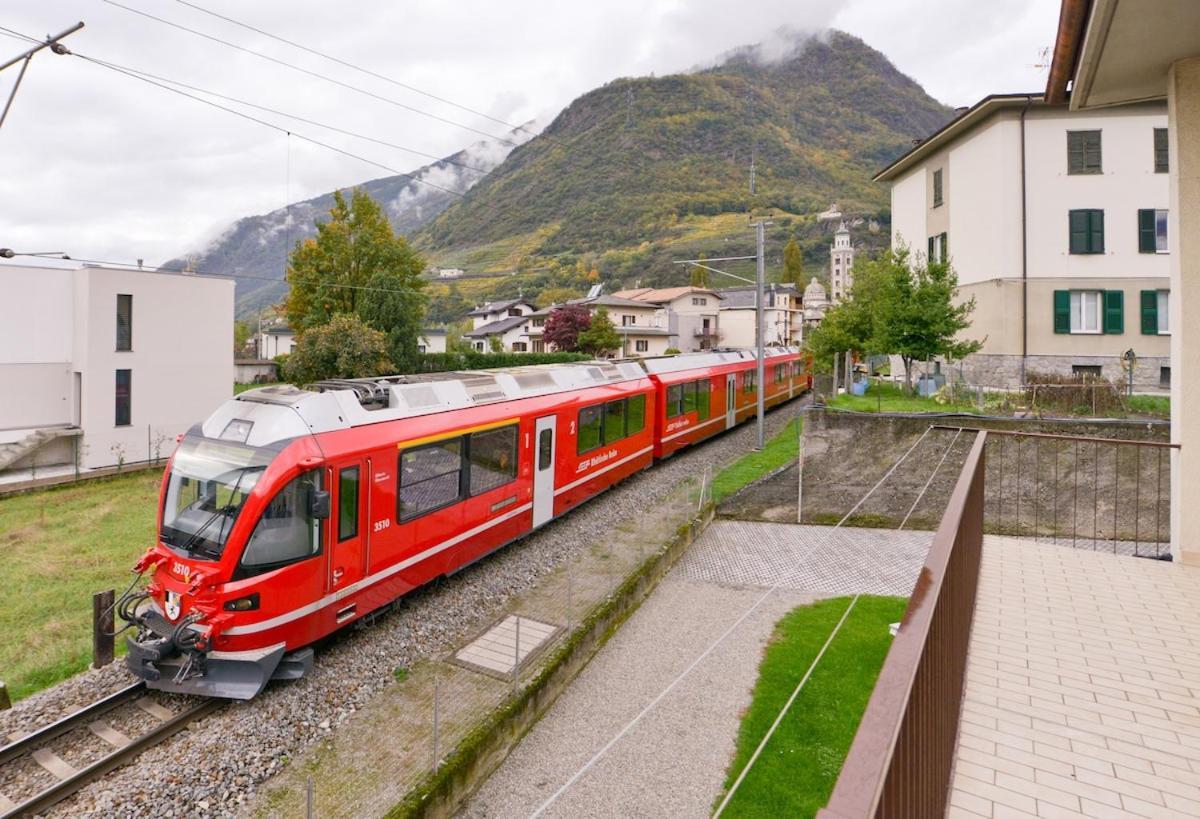 Alp Gruem Apartment - 8 Min Walk To Bernina Express 티라노 외부 사진